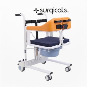 Patient Transfer Lift Chair with Commode Multi-Purpose Adjustable Chair